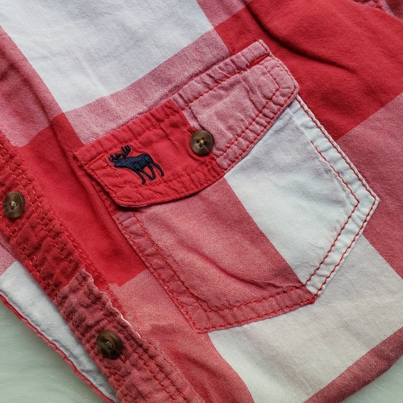 🍂❤️ Abercrombie & Fitch Plaid Button Up Shirt - Picture 3 of 8
